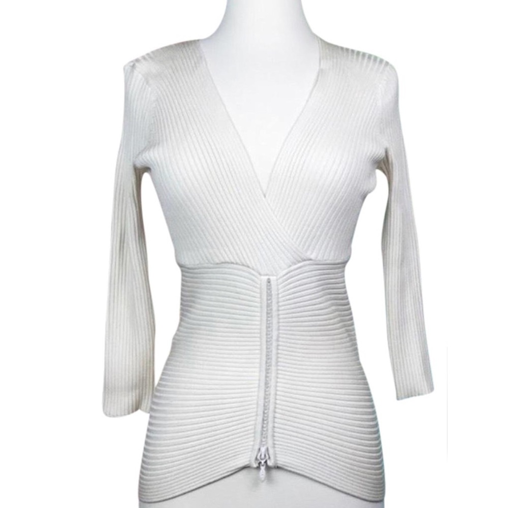CACHÉ Beige Spandex Sweater Top